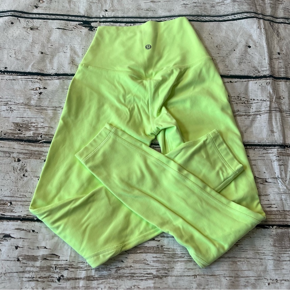 Lululemon Align Lime Green Leggings Size 2 - Picture 7 of 7